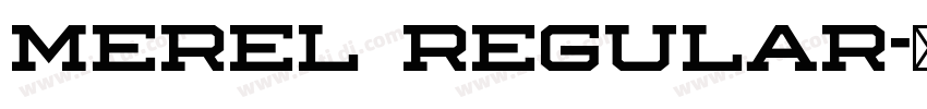 Merel Regular字体转换